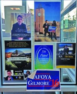 Even with prevalent ads on campus, awareness about elections is low Joe Hollmann | The Scribe