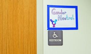 The gender neutral bathroom in the UC is where the weight room used to be located. Audrey Jensen | The Scribe