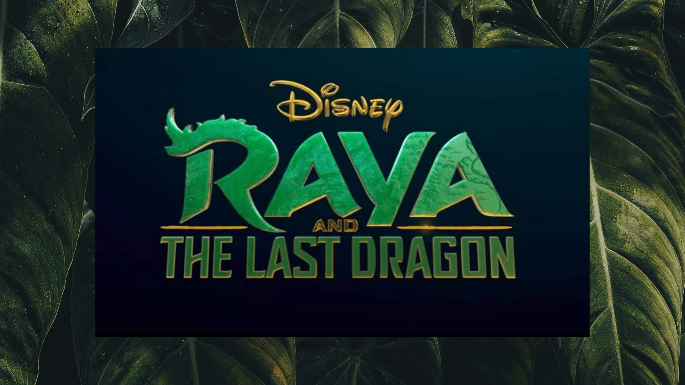 raya and the last dragon movie logo